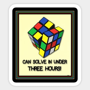 RUBIKS CUBE FOR THE PUZZLED PUZZLER Sticker